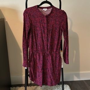 Beautiful mini dress, red and blue. Size med